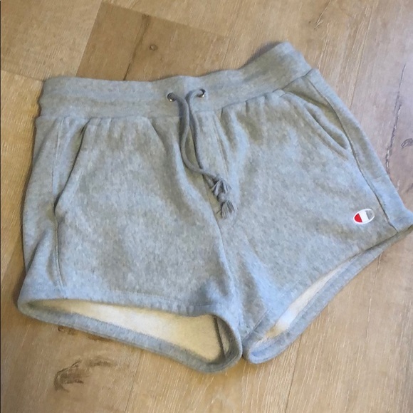 champion grey sweat shorts